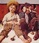 Norman Rockwell Canvas Paintings - Retribution